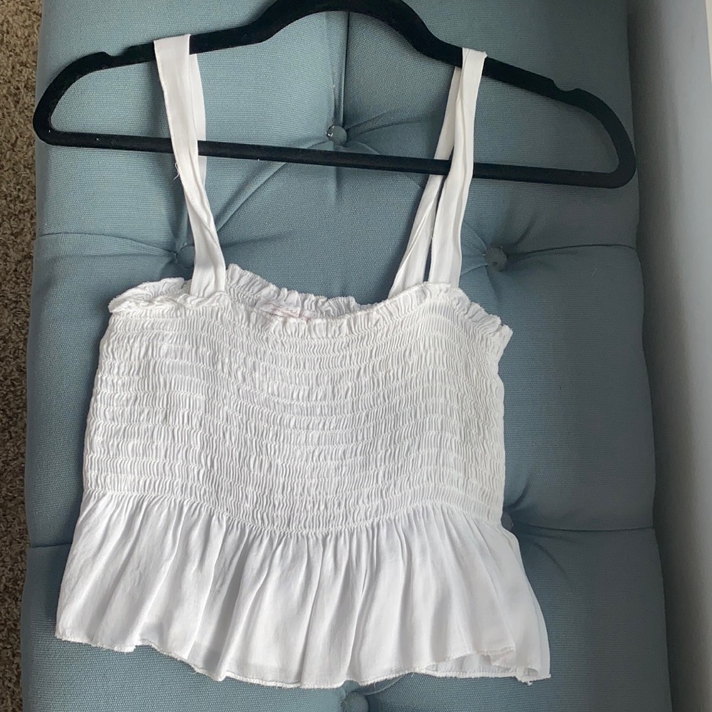 White crop top